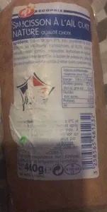 Saucisson a l’ail Cuit Nature