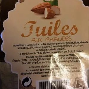 Tuiles aux Amandes