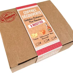 Coffret découverte : 6x2 galettes nature, 6x2 galettes caramel, 6x2 galettes rhum