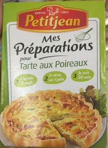 Mes préparations pour Tarte aux Poireaux
