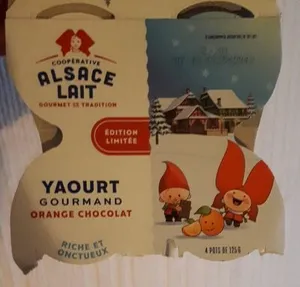 Yaourt gourmand orange chocolat