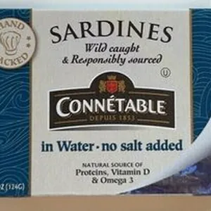Sardines in water • no salt added