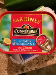 Bte 1 / 6 Sardine Citron Sans Sel Connetable