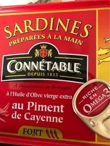 Sardines piment de Cayenne fort Connétable