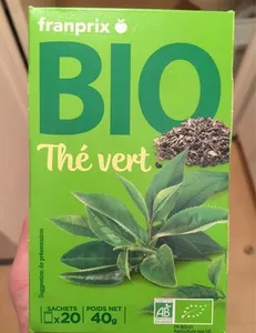 Thé vert bio franprix