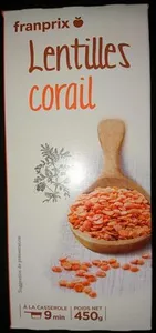 Lentilles corail