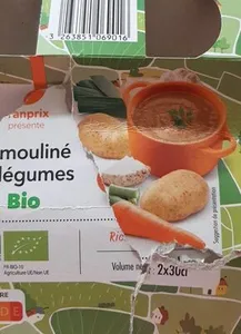 Mouline de legumes bio franprix