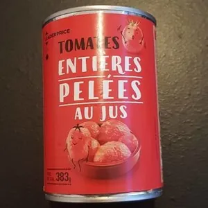 Tomates entières pelées au jus