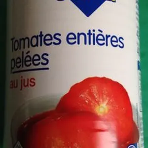 Tomates entières pelées au jus