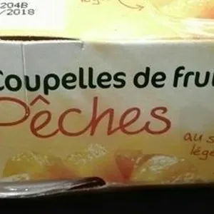 Coupelle Pêches au Sirop