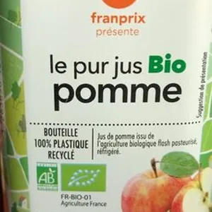 Le pur jus bio pomme