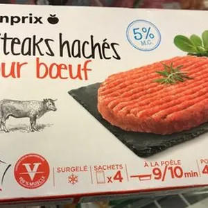 Steaks hachés pur bœuf