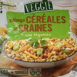 Mélange céréales et graines aux légumes