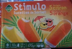 Stimulo sorbets orange et sorbets citron 10x6...