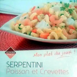 Serpentini Poisson et Crevettes, Surgelé