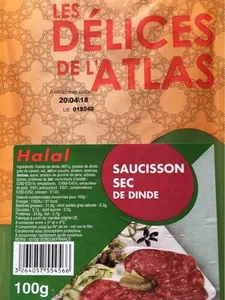Saucisson sec de dinde