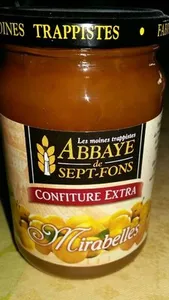 Abbaye De Sept-fons - Confiture Extra - Mirabelles 370 g - Preparee Avec 55 % De Fruits