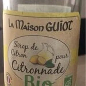 Sirop de citron pour citronnade bio