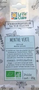 L'herboristerie la vie claire menthe verte