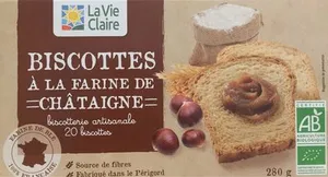 Biscottes à la farine de châtaigne