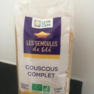LES SEMOULES de blé COUSCOUS COMPLET