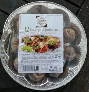 12 escargots préparés