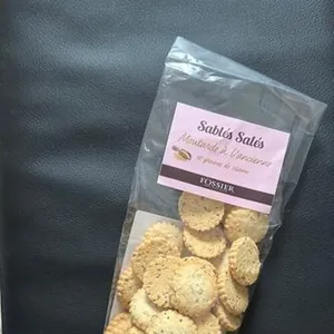 Sablés salés moutarde à l’ancienne