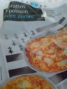 Gratins de poisson sauce aurore