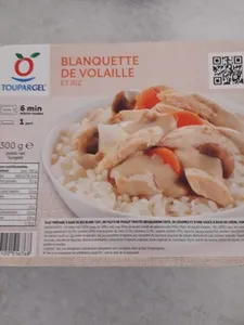 Toupargel Blanquette de Volaille/Riz 300 g Surgelé