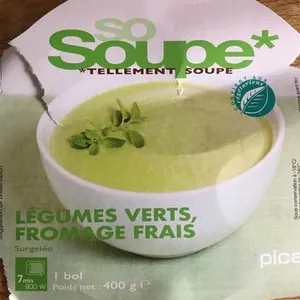 Soupe Légumes verts Fromage frais