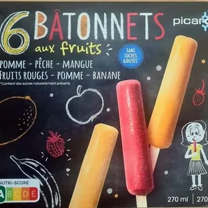 Bâtonnet glacé au fruits