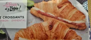 2 croissants jambon-emmental