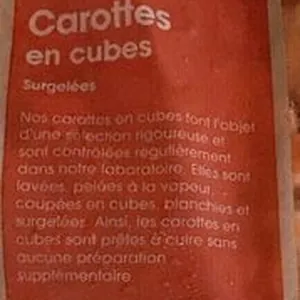 Carottes En Cube