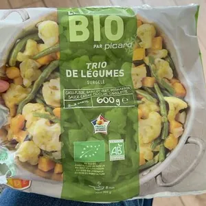 Trio de légumes surgelé