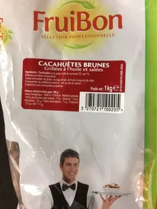 Cacahuètes Brunes Grillées à l'Huile et Salées