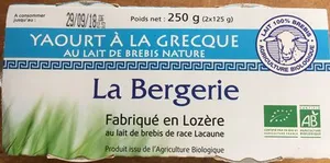 YAOURT a LA GRECQUE BREBIS NATURE