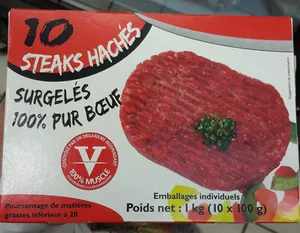 Steak haché -20% de matière grasse x10