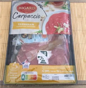 Carpaccio Bigard Marinade Parmesan