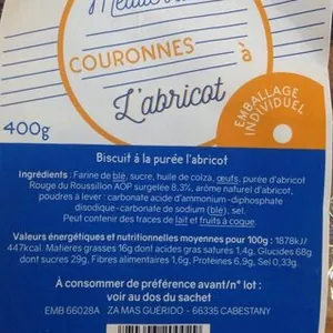Couronnes à l'abricot