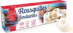 Biscuit fondant enrobé de meringue