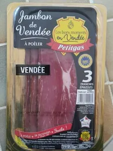 Petitgas 3 Tranches Epaisses Jambon Vendeenne 270G