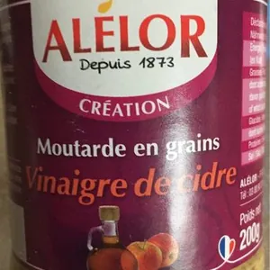Moutarde en grains vinaigre de cidre