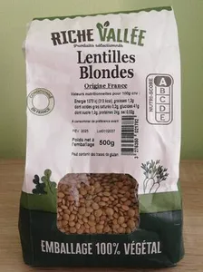 Lentilles blondes