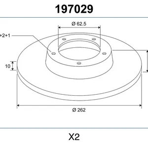 Bromsskiva VALEO 197029