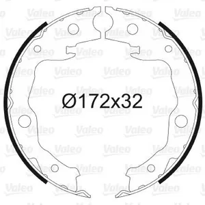 Handbromsbackar VALEO 564168