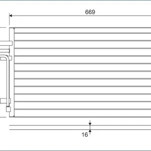 Kondensor, klimatanläggning VALEO 818046