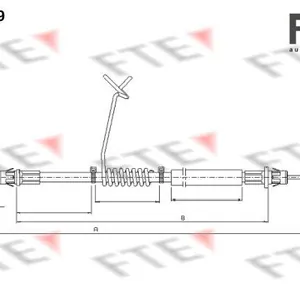 Handbromsvajer FTE 9250370