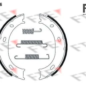 Handbromsbackar FTE 9100065