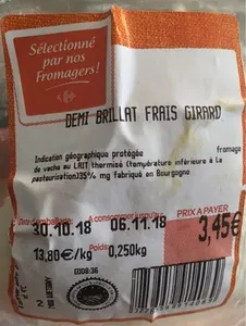 Demi Brillat Frais Girard