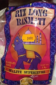 Riz Lg Basmati Elephant 1Kg Bx,